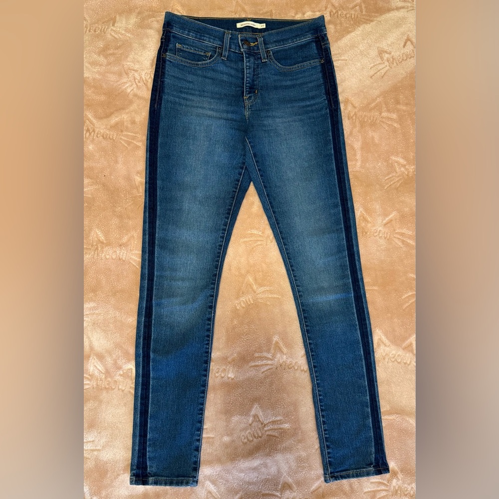 Levi's 721 High Rise Skinny Jeans – W27 L30 – Medium Indigo Wash